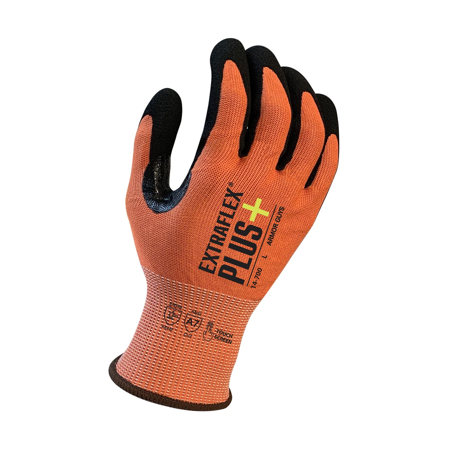 14-700 Extraflex® Plus Gloves – ANSI A7 Cut Resistance, Oil Grip, Touchscreen-Compatible for Automotive & Metal Work