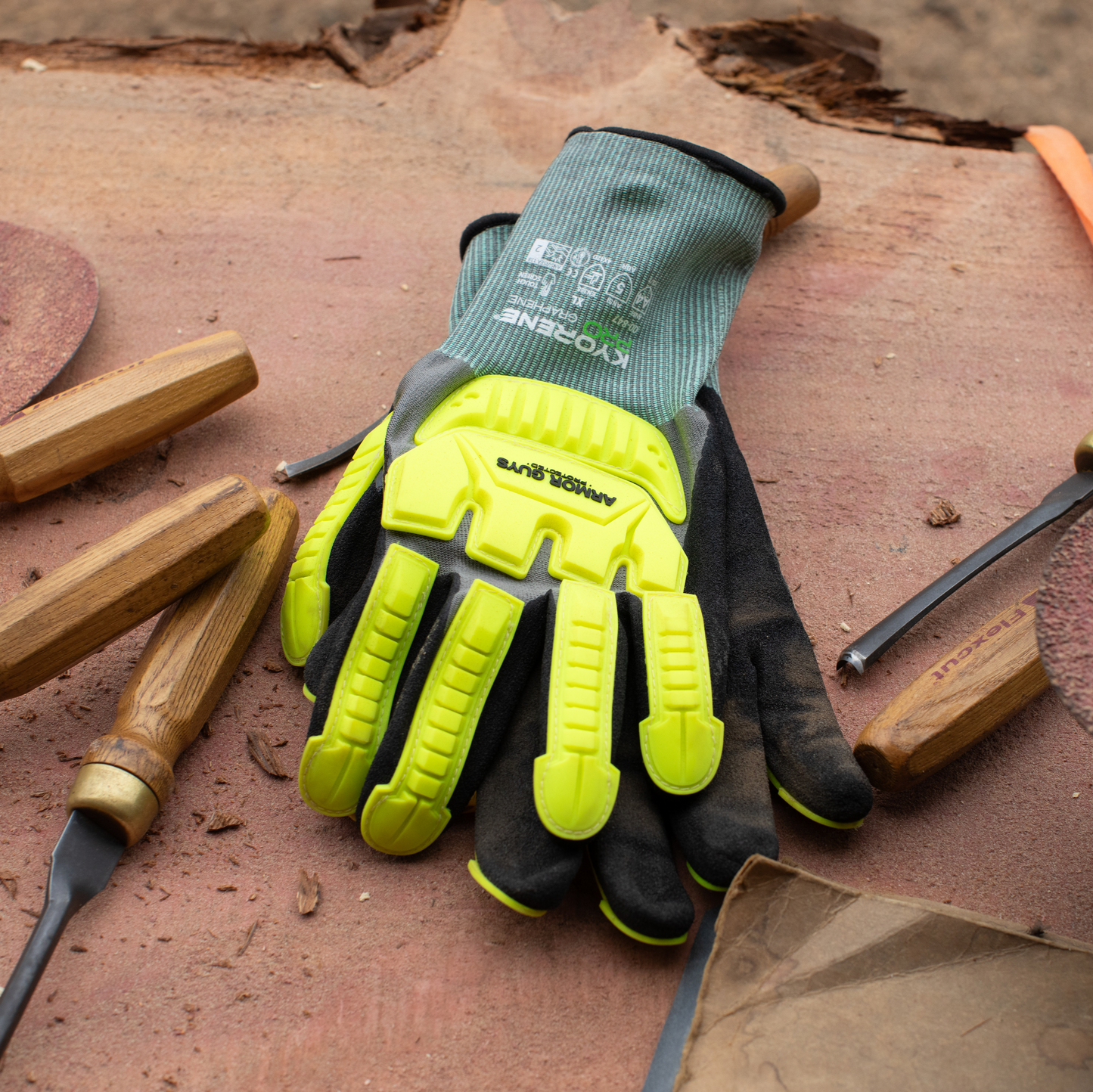00-847 Kyorene® Pro Impact Gloves – ANSI A4 Cut Resistance, Level 2 Back of Hand Impact Resistance, Nitrile Coated